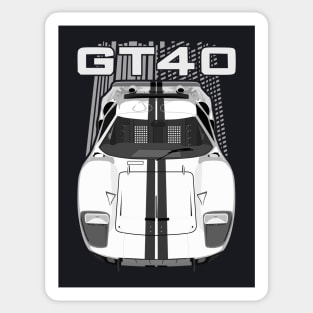 Ford GT40-white Sticker